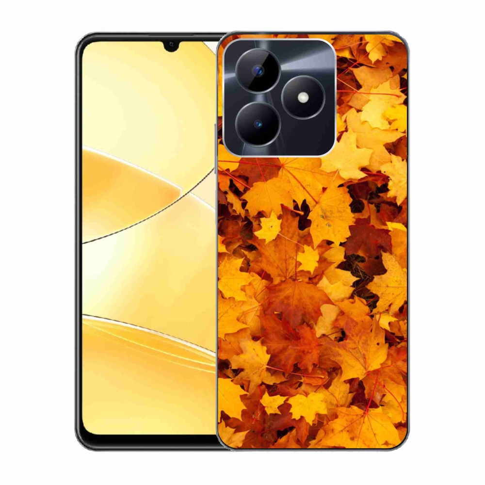 Gelový kryt mmCase na Realme C51/C53 - javorové listy