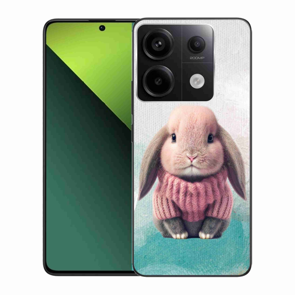 Gelový kryt mmCase na Xiaomi Redmi Note 13 Pro 5G/Poco X6 5G - králíček ve svetru