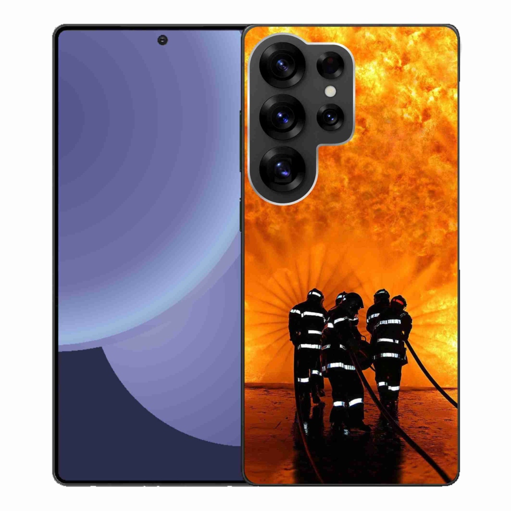 Gelový kryt mmCase na Samsung Galaxy S25 Ultra - požár