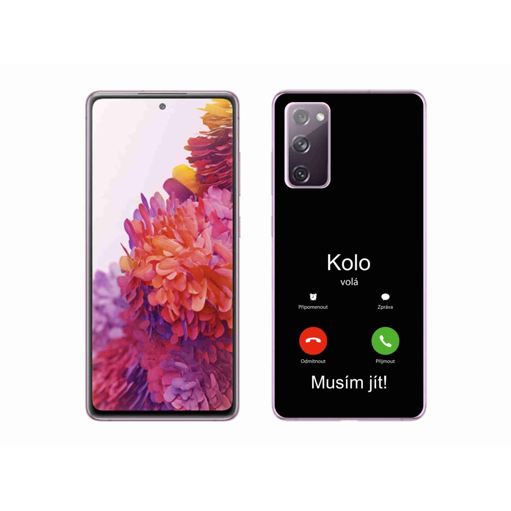 Gelový kryt mmCase na Samsung Galaxy S20 FE - kolo volá černé pozadí