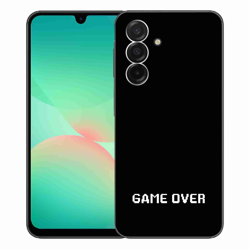 Gelový kryt mmCase na Samsung Galaxy A26 5G - game over černé pozadí