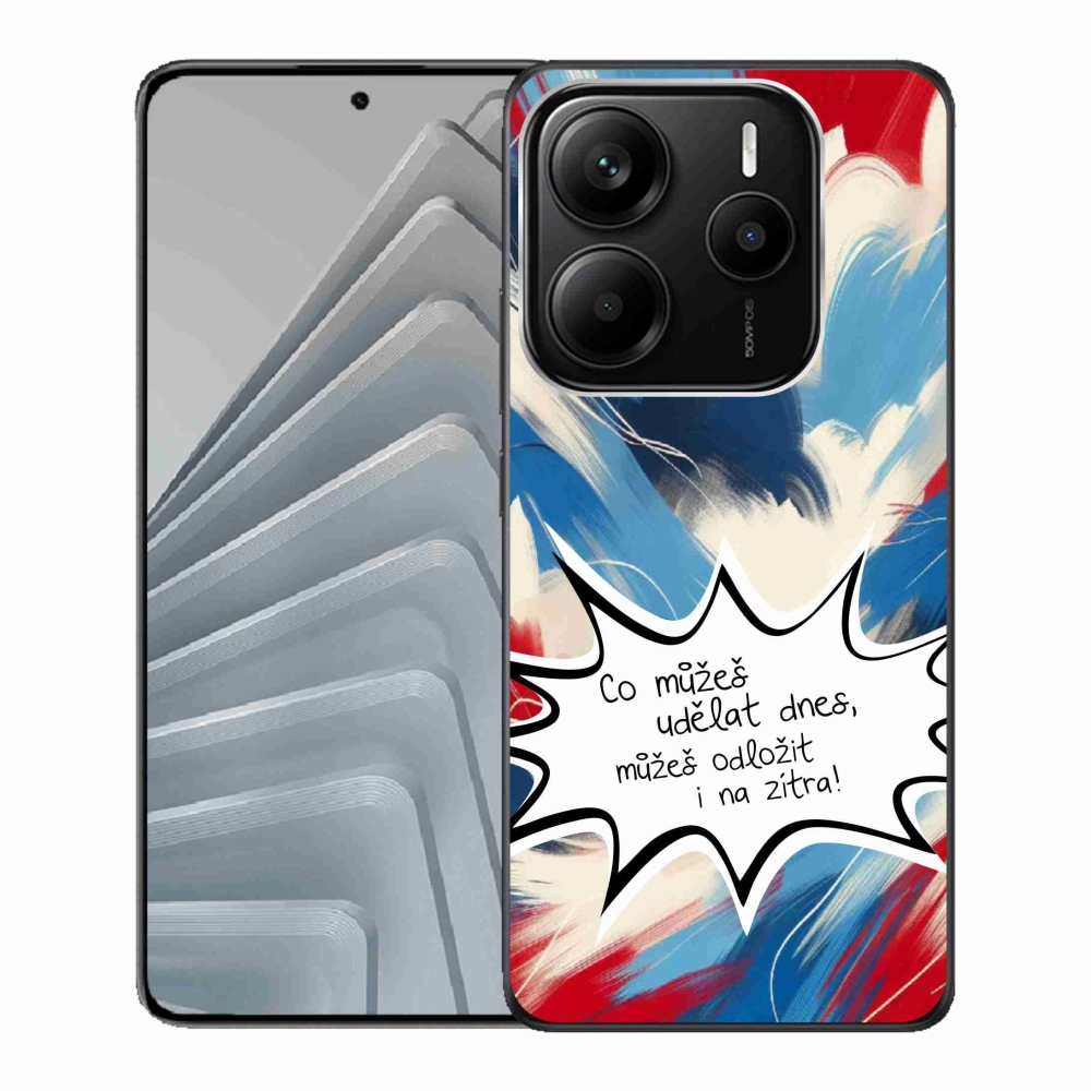 Gelový kryt mmCase na Xiaomi Redmi Note 14 5G - vtipný text 9 bílé pozadí