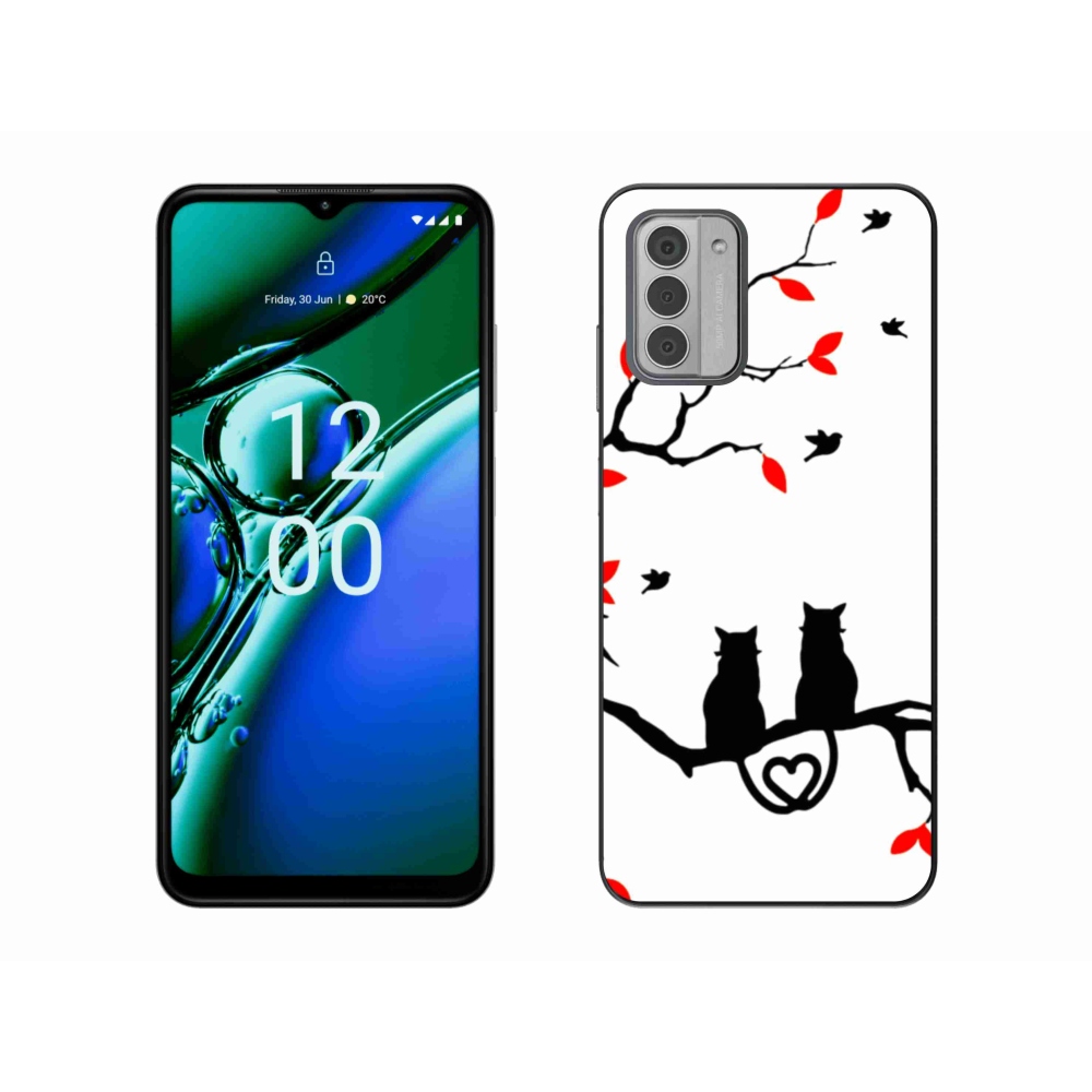 Gelový kryt mmCase na Nokia G42 - kočičí láska