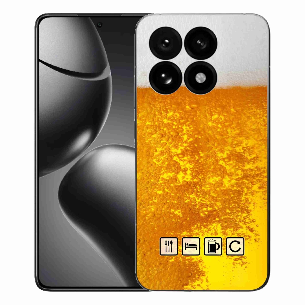 Gelový kryt mmCase na Xiaomi 15T - pivní motiv 3