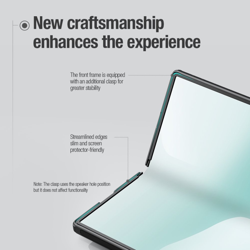 Nillkin Super Frosted FOLD Zadní Kryt pro Samsung Galaxy Z Fold 7 Black