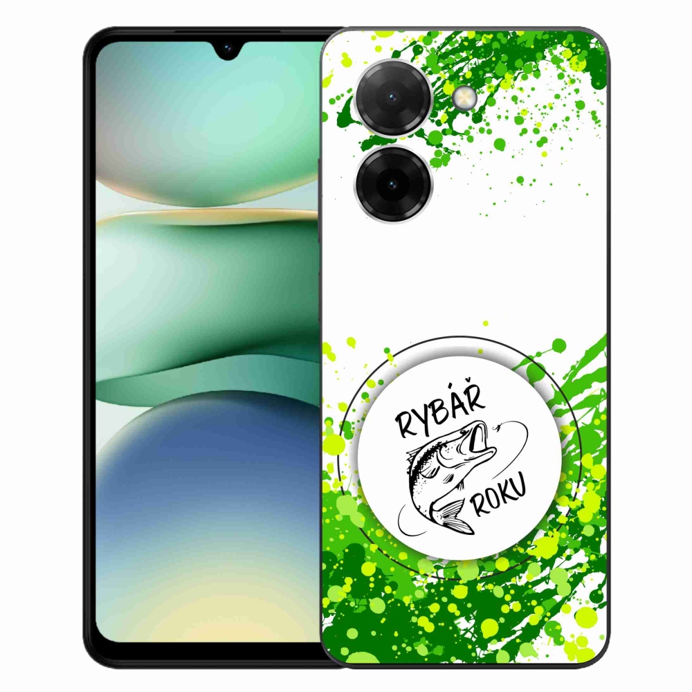 Gelový kryt mmCase na Xiaomi Redmi A5 (171.7x77.8x8.3mm) - rybář roku bílé pozadí