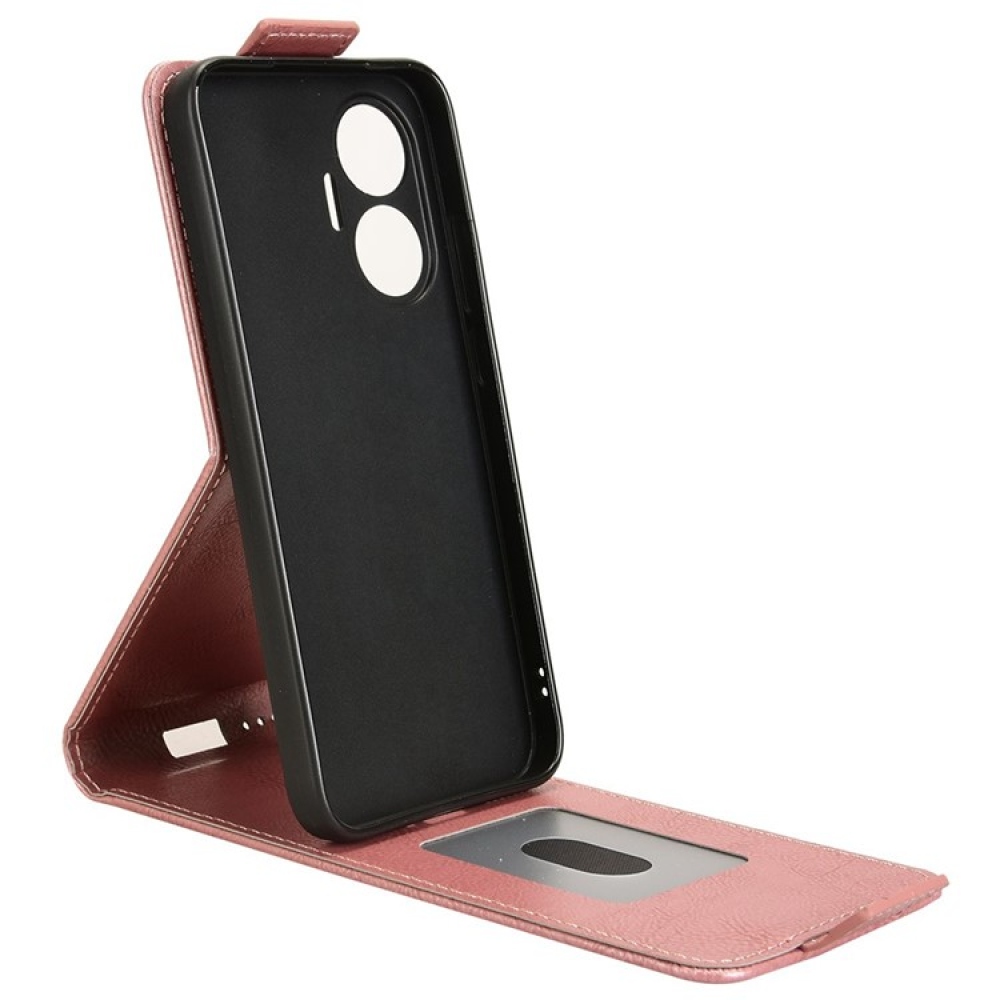 Vert flipové pouzdro na Xiaomi Poco F7 5G - růžovozlaté