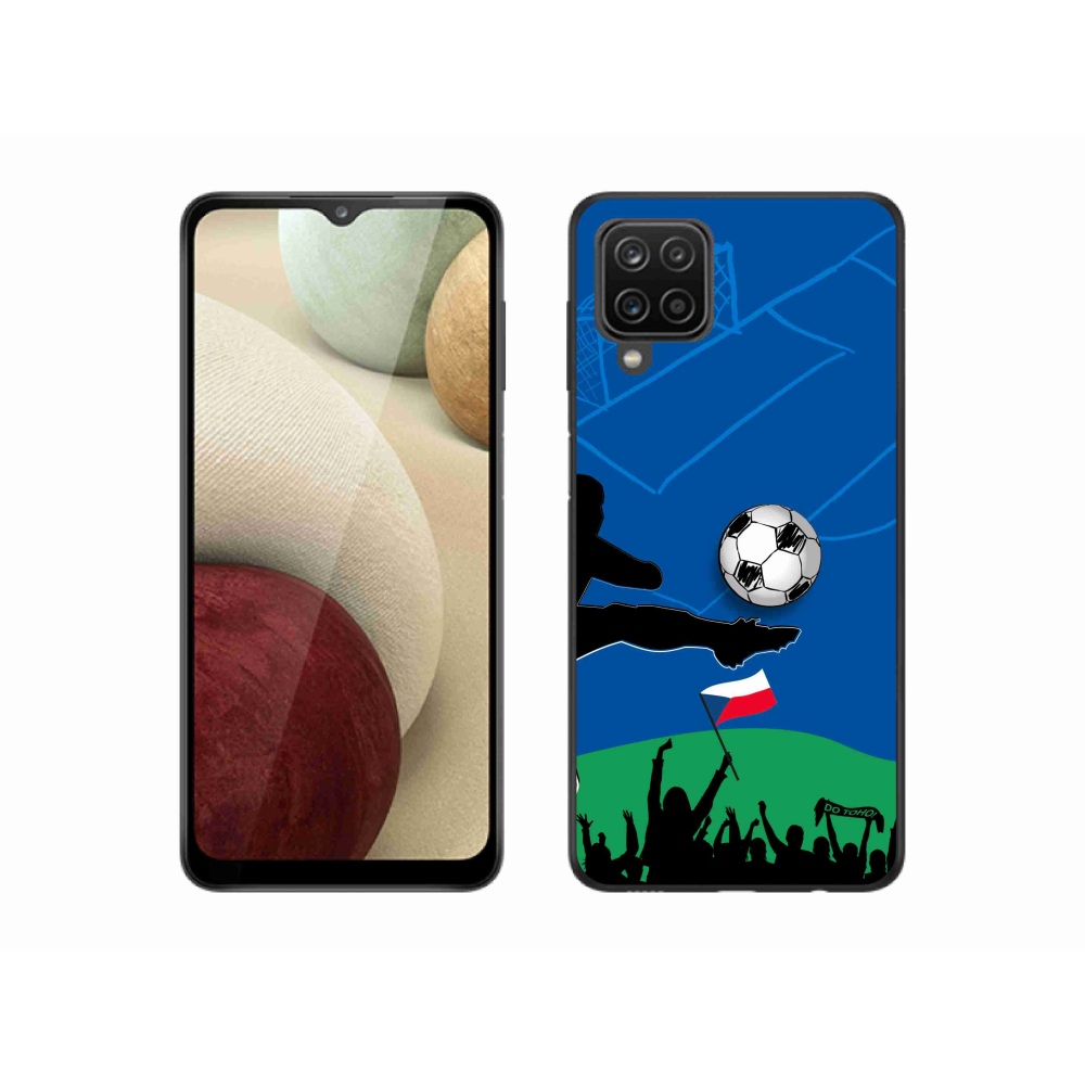 Gelový kryt mmCase na Samsung Galaxy A12 - fanoušci fotbalu