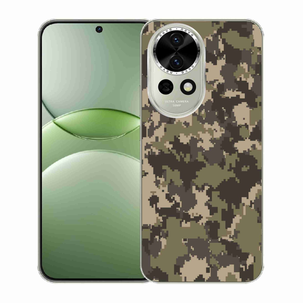Gelový kryt mmCase na Huawei Nova 13 5G - maskáčový vzor 12