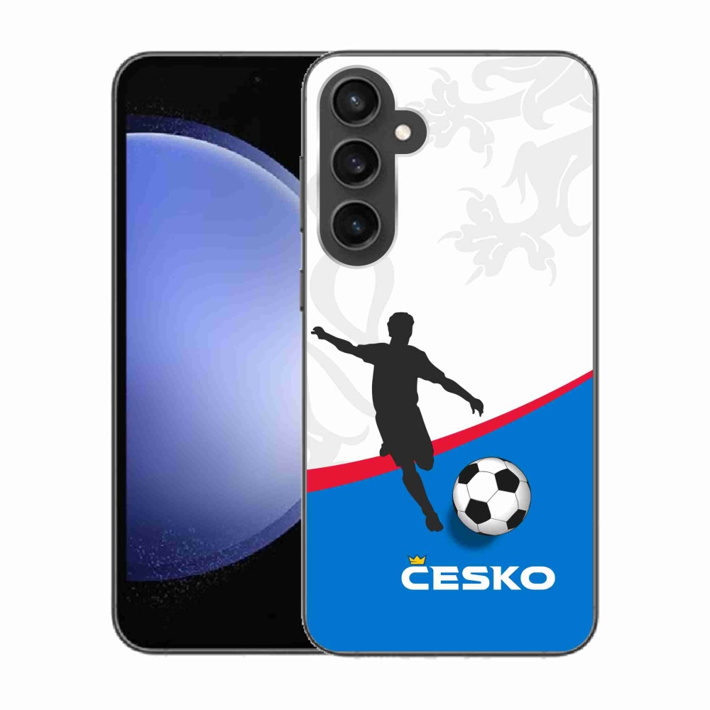 Gelový kryt mmCase na Samsung Galaxy S23 FE - fotbal Česko 1