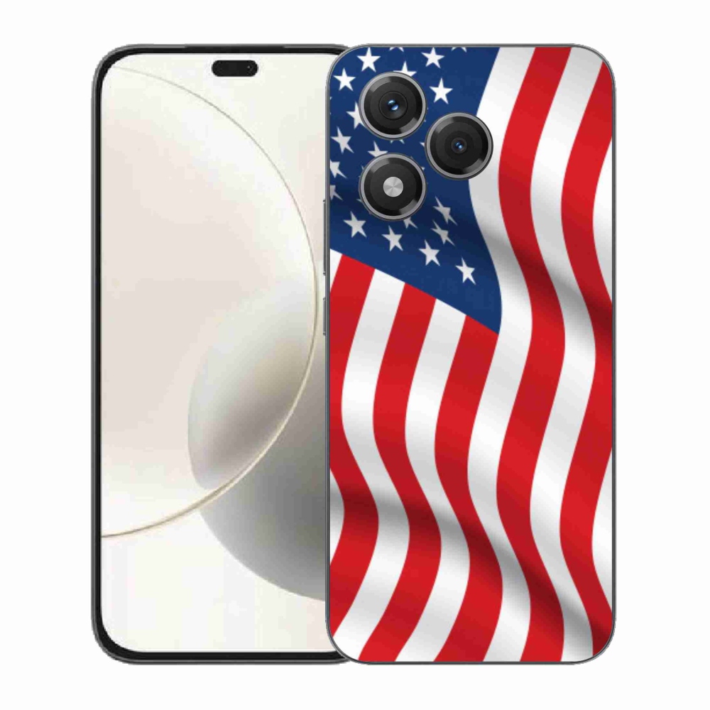 Gelový kryt mmCase na Honor 400 Lite - USA vlajka