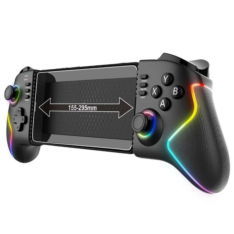 iPega 9122 Wireless Stretching RGB Gamepad pro Android/iOS/PS3/PS4/PC Black