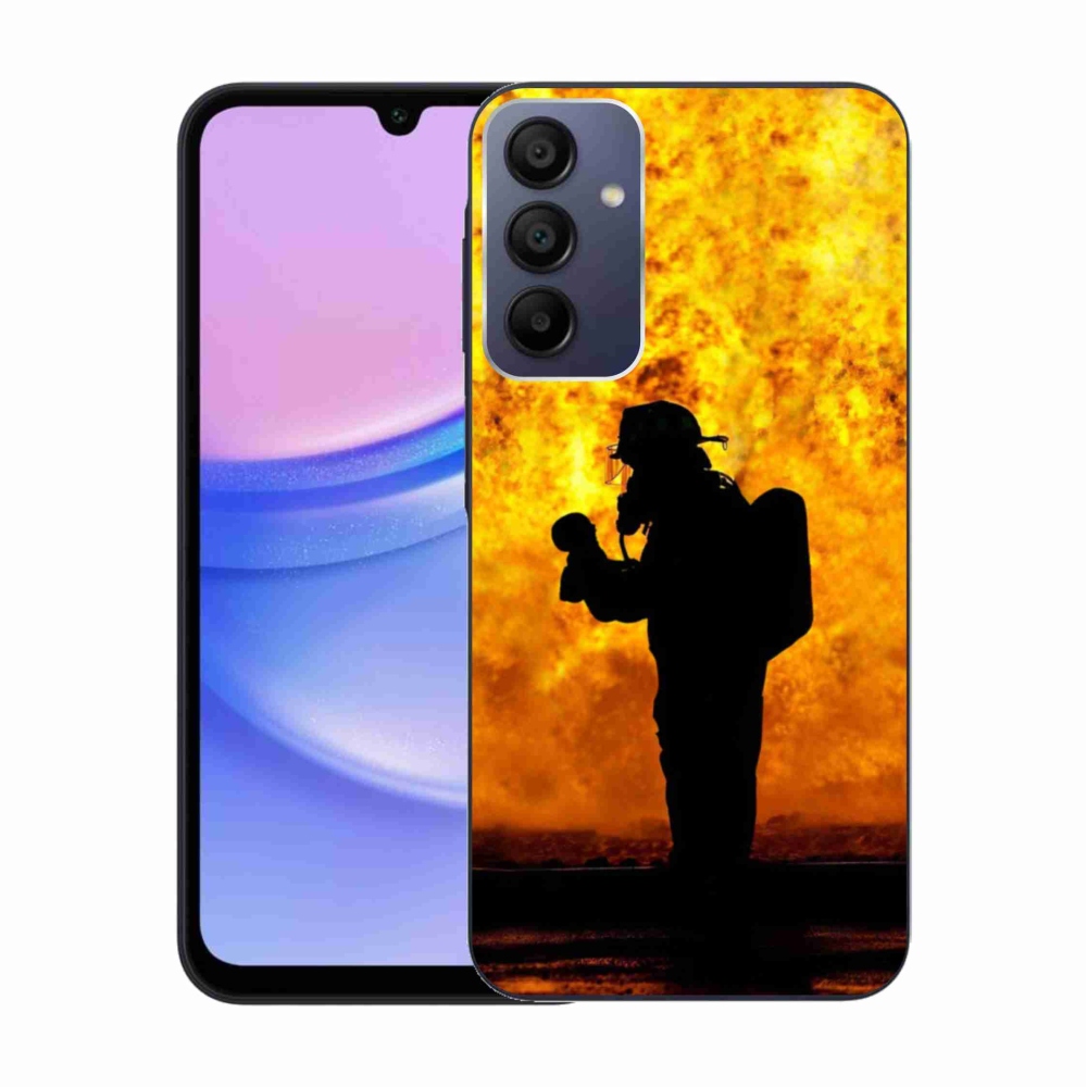 Gelový kryt mmCase na Samsung Galaxy A15 4G/5G - hasič