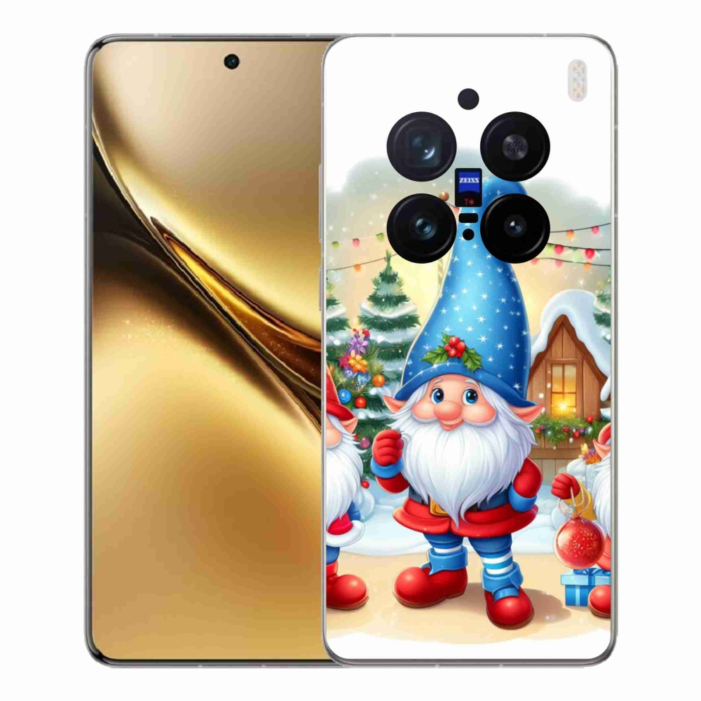 Gelový kryt mmCase na Vivo X200 Pro 5G - vánoční skřítci