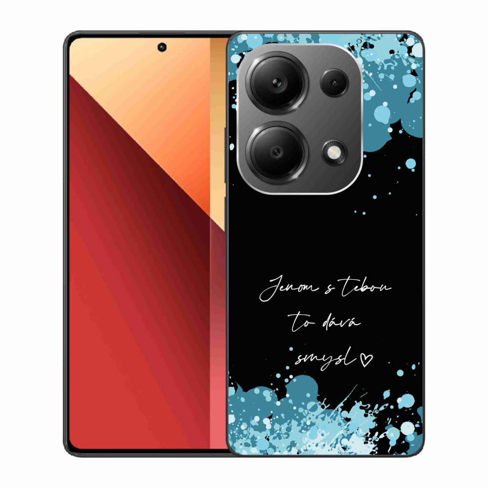 Gelový kryt mmCase na Xiaomi Redmi Note 13 Pro 4G/Poco M6 Pro  - zamilovaný text černé pozadí
