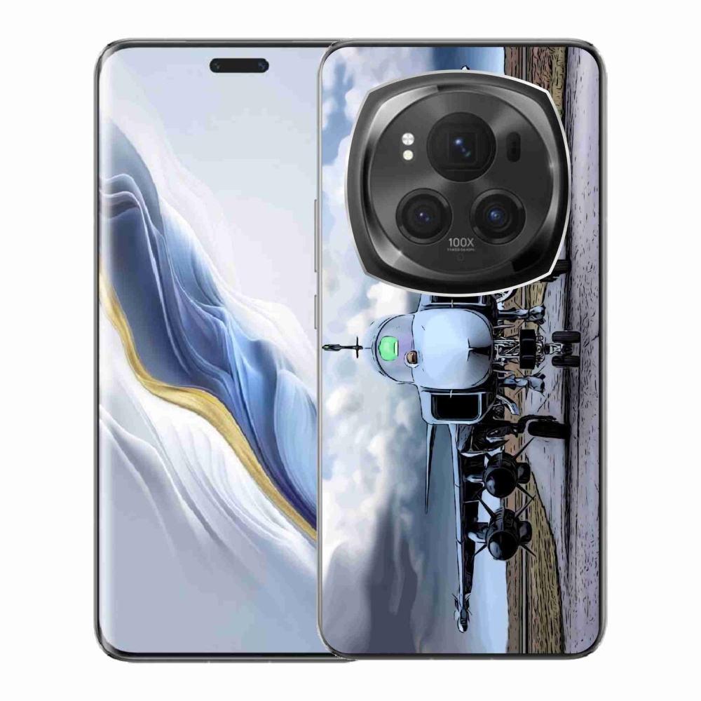 Gelový kryt mmCase na Honor Magic 6 Pro 5G - vojenské letadlo