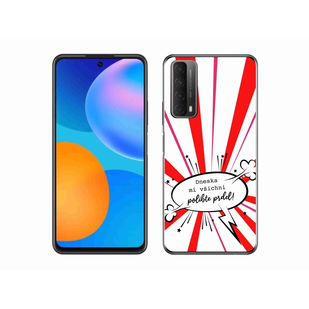 Gelový kryt mmCase na Huawei P Smart (2021) - vtipný text 15 bílé pozadí
