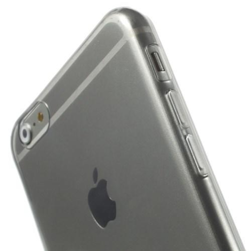 Ultra slim lesklý gelový obal na iPhone 6 Plus a 6s Plus - šedý