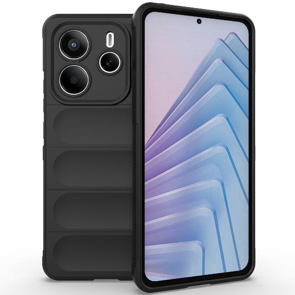 Rugg odolný gelový obal na Xiaomi Redmi Note 14 5G - černý
