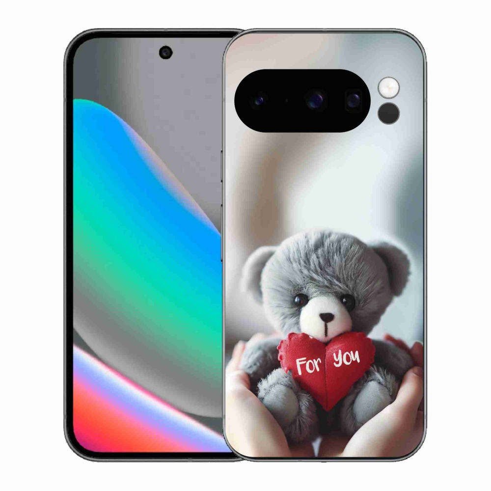 Gelový kryt mmCase na Google Pixel 10 Pro - medvídek pro zamilované