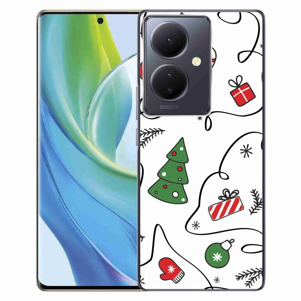 Gelový kryt mmCase na Vivo V29 Lite 5G - vánoční motivy