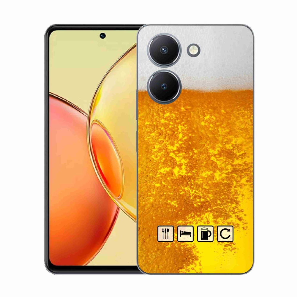 Gelový kryt mmCase na Vivo Y36 - pivní motiv 3