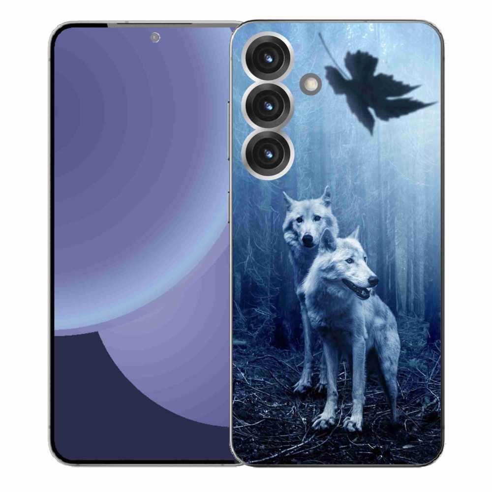 Gelový kryt mmCase na Samsung Galaxy S25+ - vlci v lese