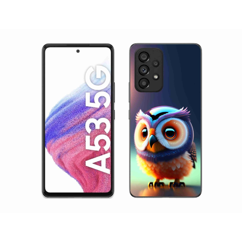 Gelový kryt mmCase na Samsung Galaxy A53 5G - sovička