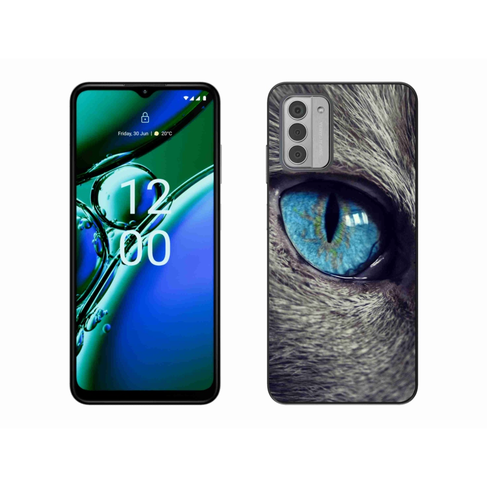 Gelový kryt mmCase na Nokia G42 - modré kočičí oko