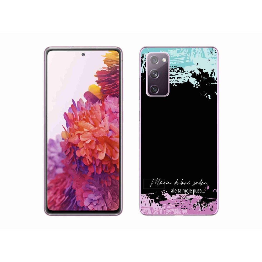 Gelový kryt mmCase na Samsung Galaxy S20 FE - vtipný text 3 černé pozadí