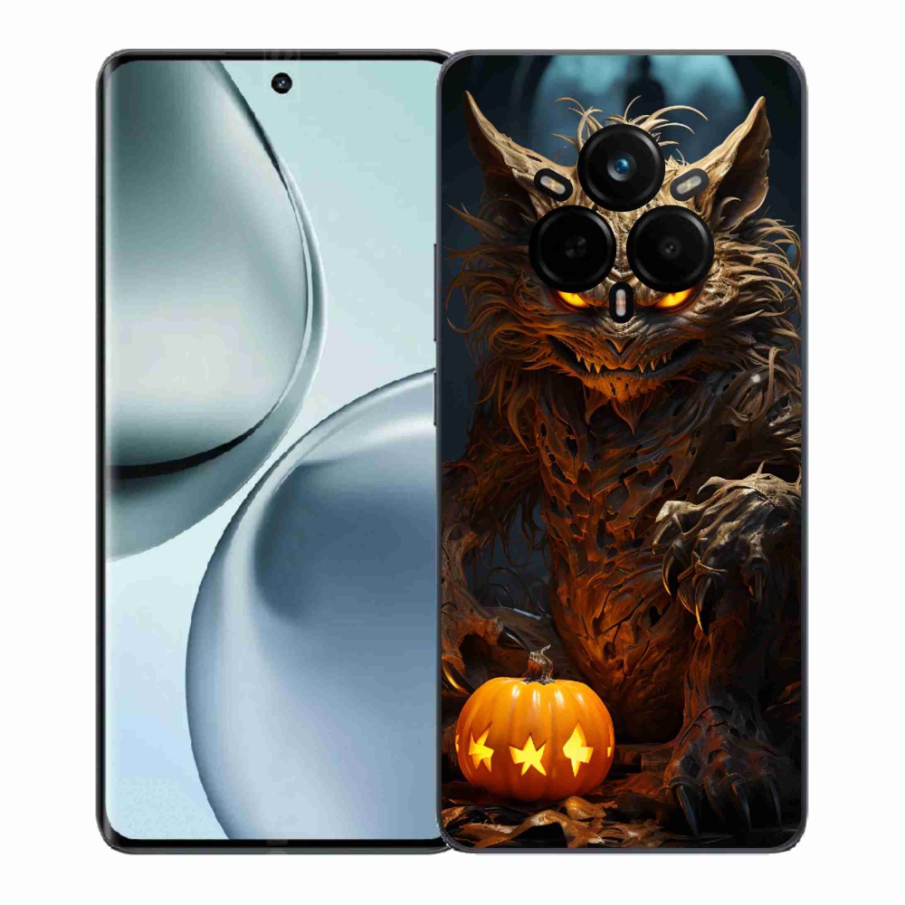 Gelový kryt mmCase na Realme 14 Pro+ 5G - halloweenská příšera