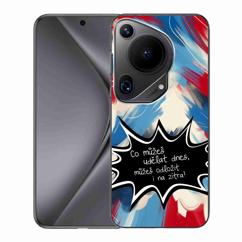 Gelový kryt mmCase na Huawei Pura 70 Ultra - vtipný text 9 černé pozadí