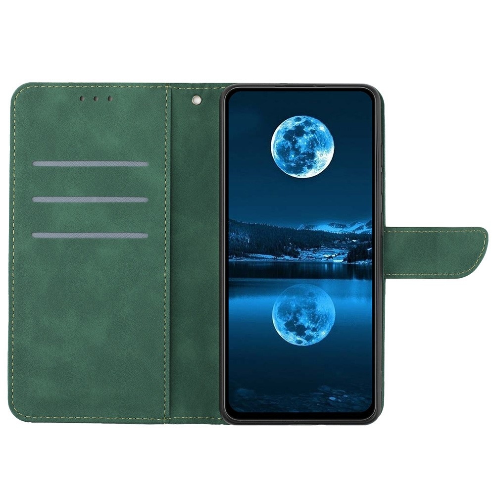 Linesy knížkové pouzdro na Xiaomi Redmi A5 (171.7x77.8x8.3mm) - zelené