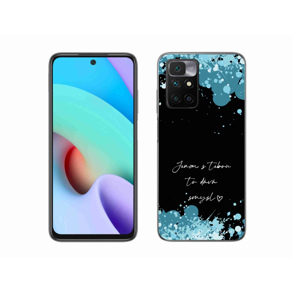 Gelový kryt mmCase na Xiaomi Redmi 10/Redmi 10 (2022) - zamilovaný text černé pozadí