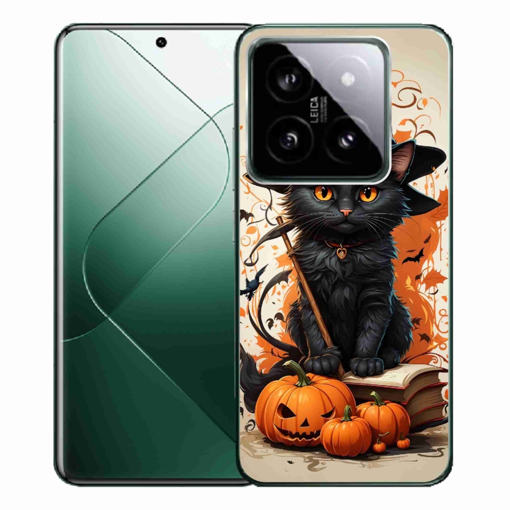Gelový kryt mmCase na Xiaomi 14 Pro - kocour čaroděj