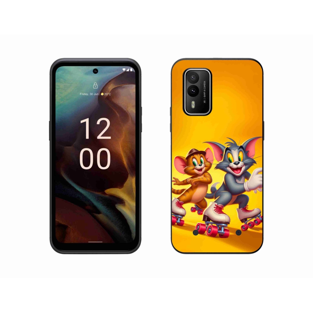 Gelový kryt mmCase na Nokia XR21 - tom a jerry
