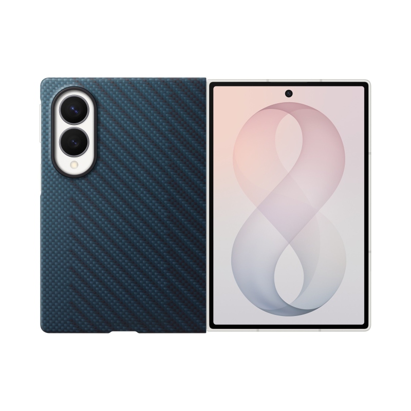 EF-KF971SNE Samsung Carbon Magnetický Kryt pro Galaxy Z Fold 8 Blue