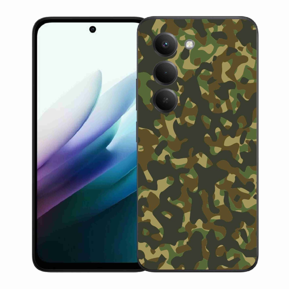 Gelový kryt mmCase na Xiaomi Redmi 15 4G/5G (171mm) - maskáčový vzor 1