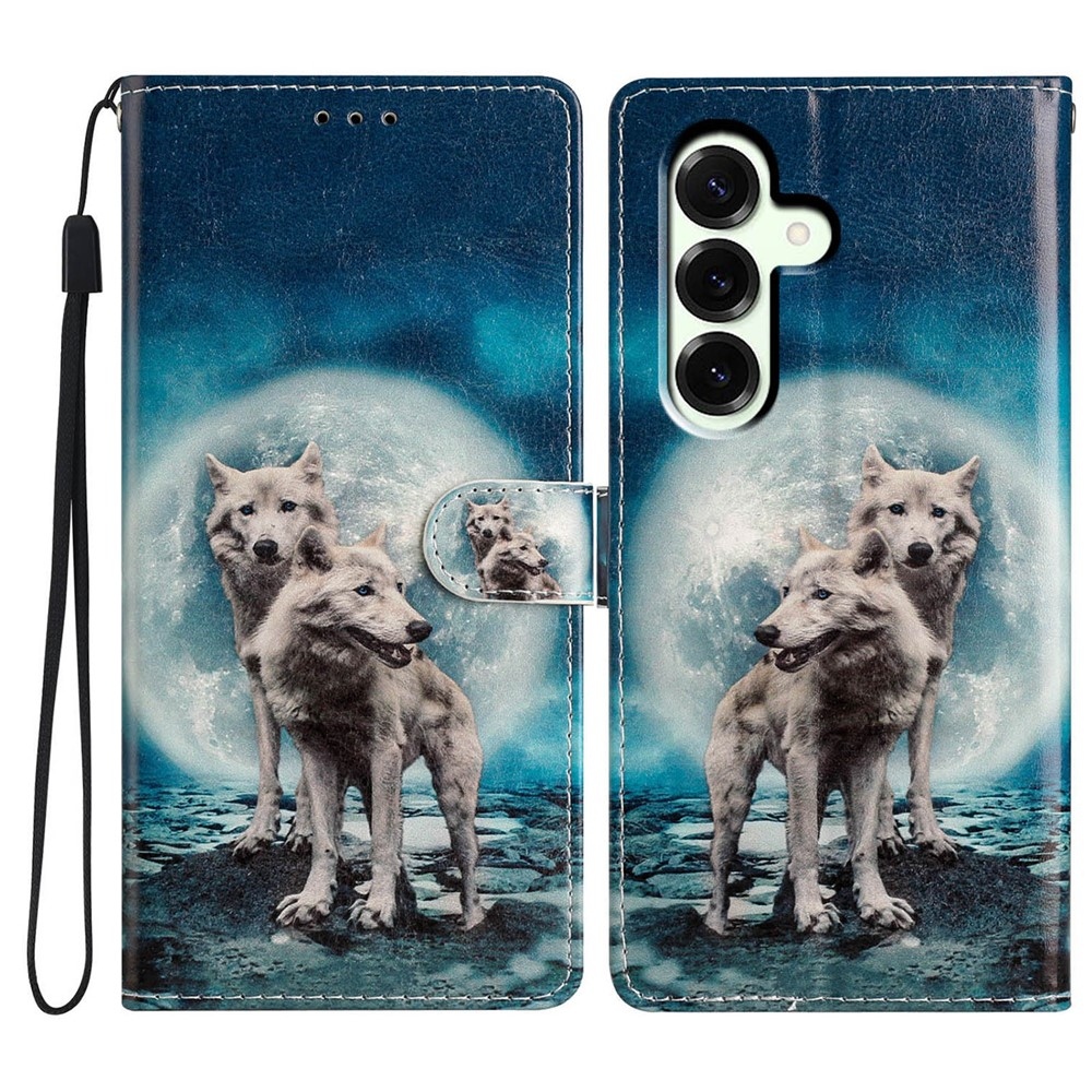 Unique knížkové pouzdro na Samsung Galaxy A27 - dva vlci