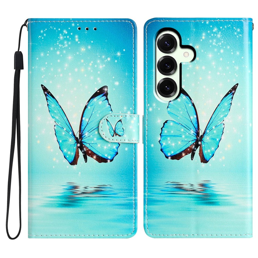 Unique knížkové pouzdro na Samsung Galaxy A27 - modrý motýl