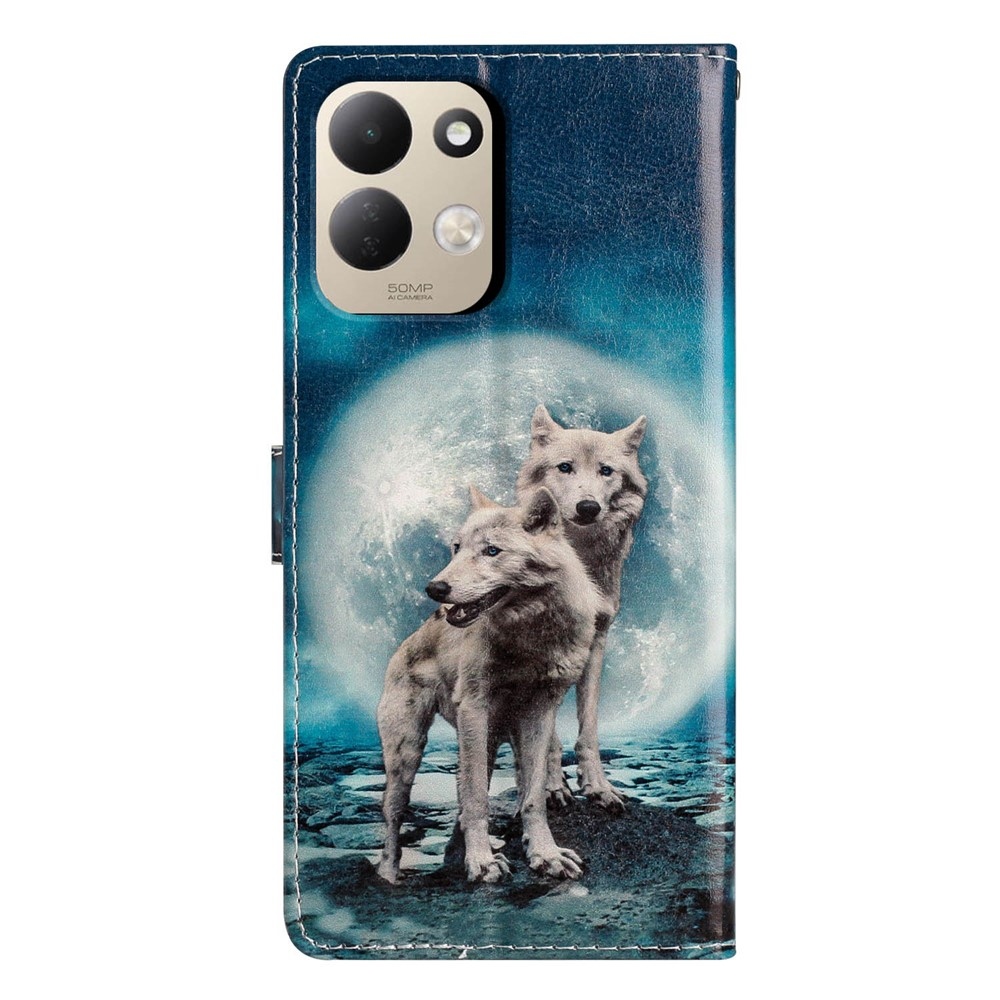 Unique knížkové pouzdro na Xiaomi Redmi 17 4G/5G - dva vlci