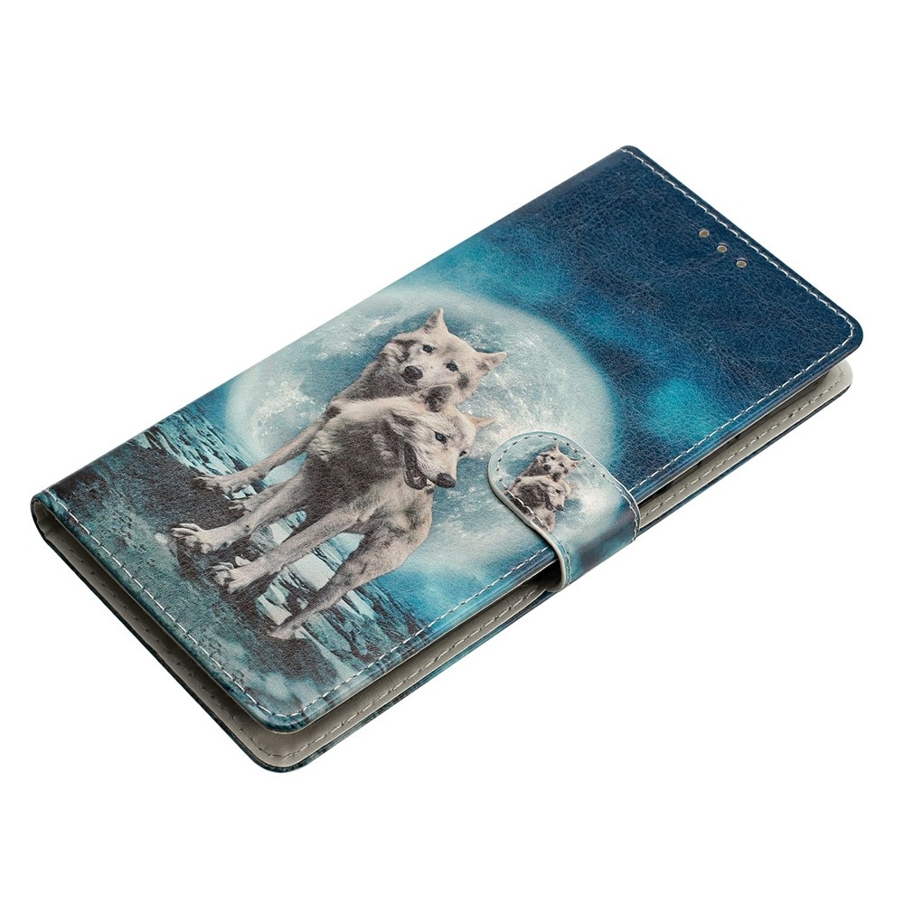 Unique knížkové pouzdro na Xiaomi Redmi 17 4G/5G - dva vlci