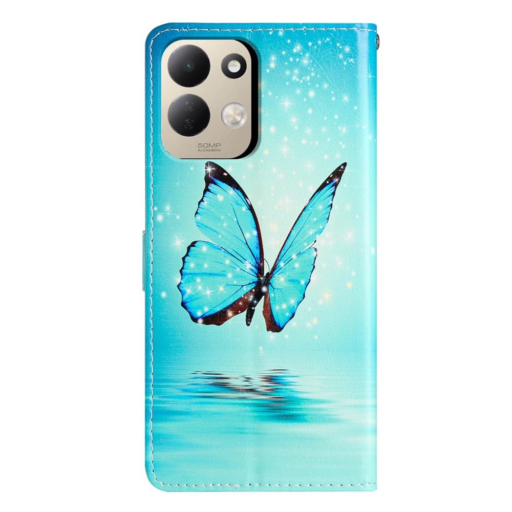 Unique knížkové pouzdro na Xiaomi Redmi 17 4G/5G - modrý motýl