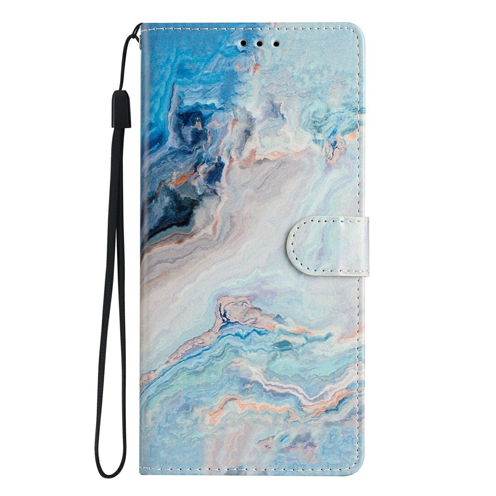 Unique knížkové pouzdro na Xiaomi Redmi 17 4G/5G - modrý mramor