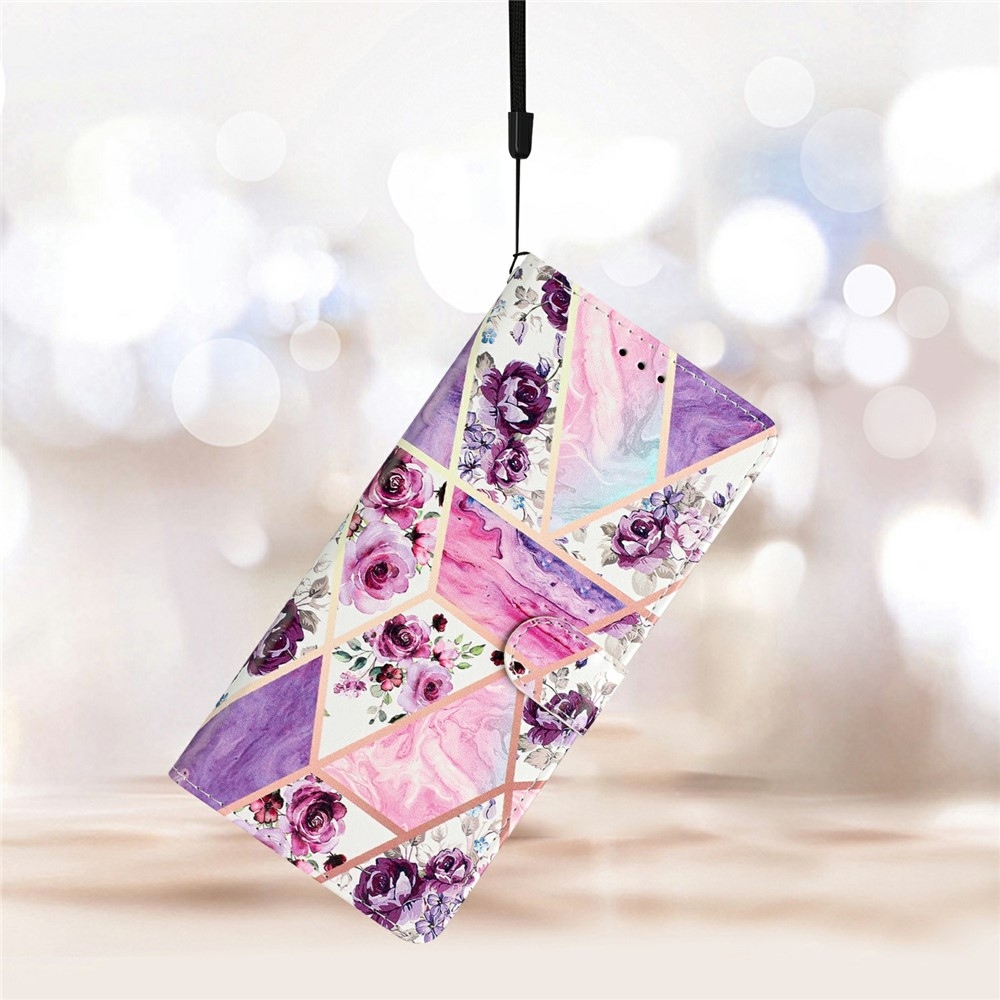 Unique knížkové pouzdro na Xiaomi Redmi Note 15 Pro 5G - fialové květy