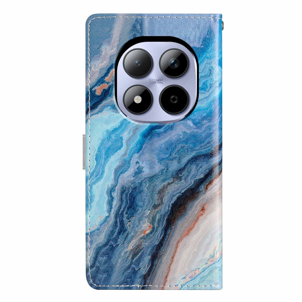 Unique knížkové pouzdro na Xiaomi Redmi Note 15 Pro 5G - modrý mramor