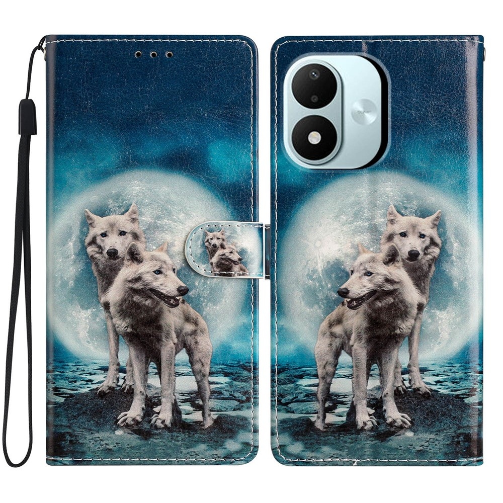 Unique knížkové pouzdro na Xiaomi Redmi Note 17 4G/5G - dva vlci