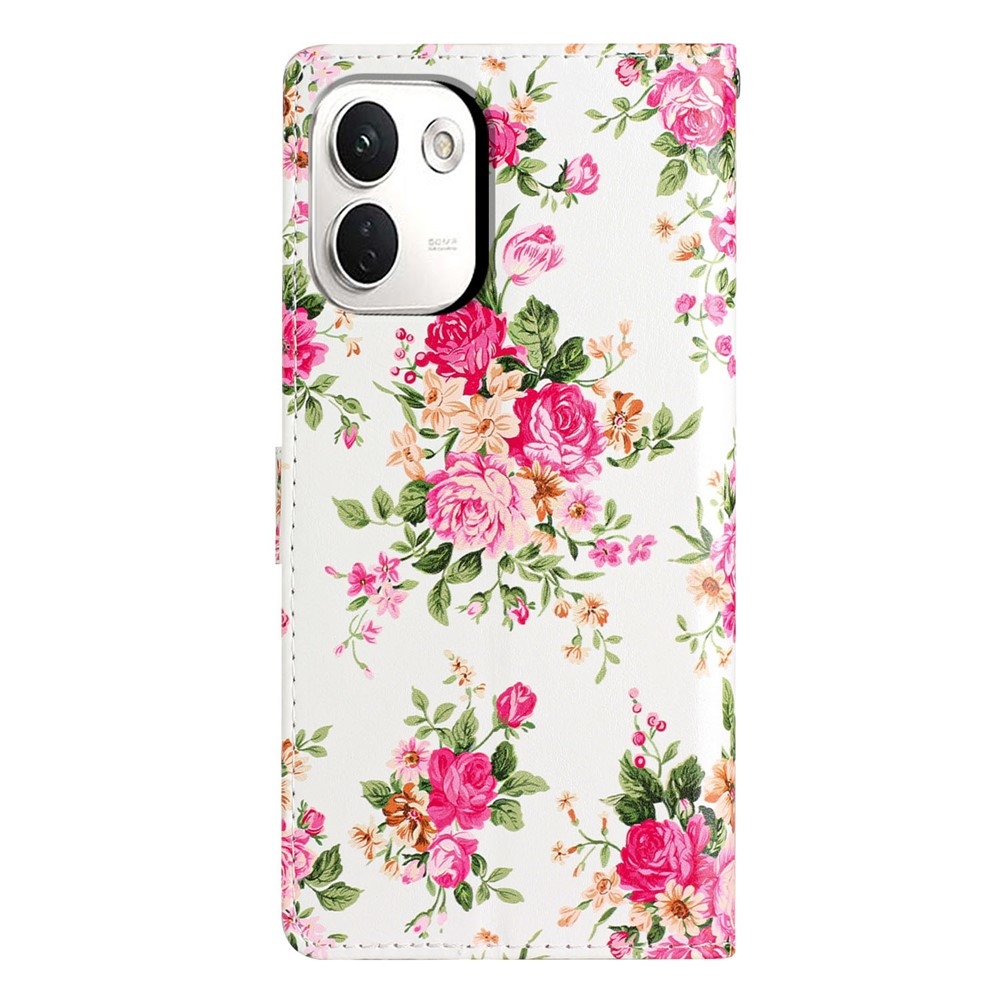 Unique knížkové pouzdro na Xiaomi Redmi Note 17 Pro Max 5G - červené květy