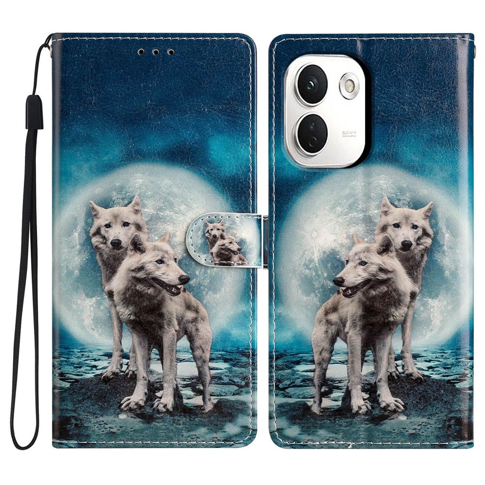 Unique knížkové pouzdro na Xiaomi Redmi Note 17 Pro Max 5G - dva vlci