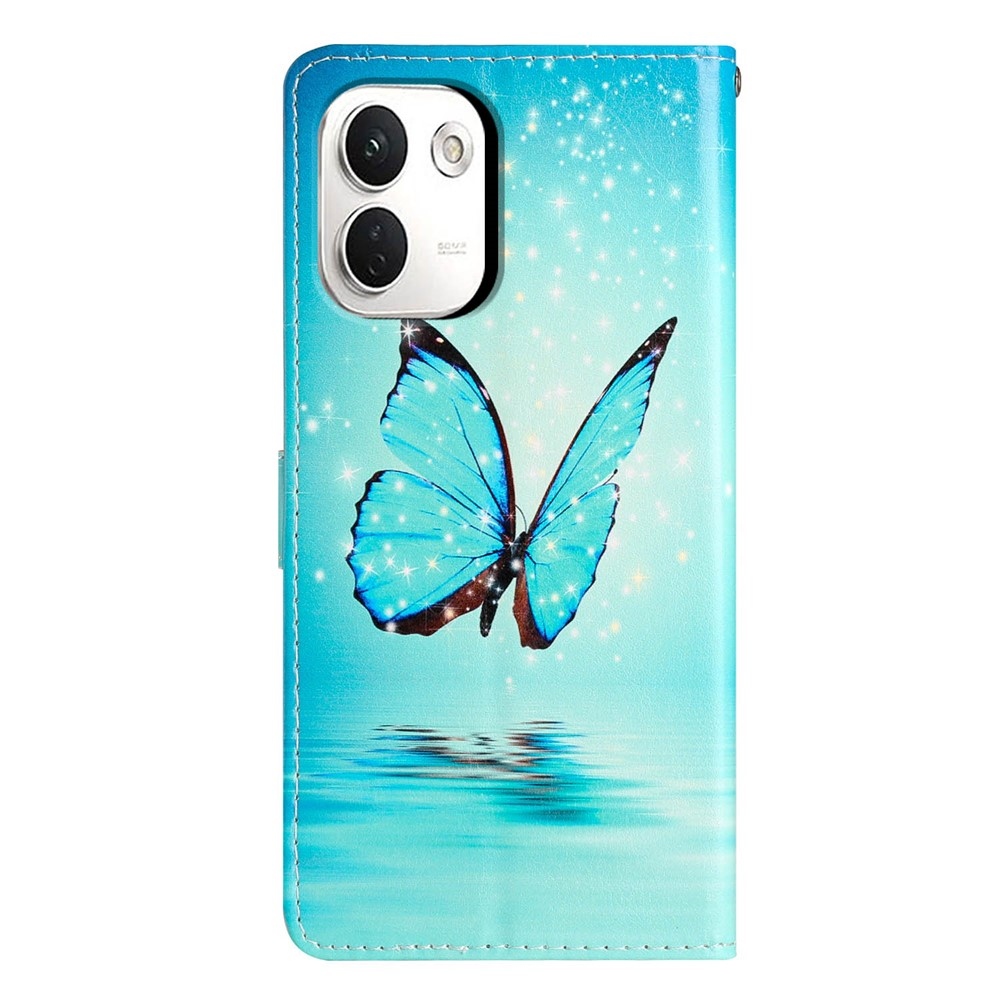 Unique knížkové pouzdro na Xiaomi Redmi Note 17 Pro Max 5G - modrý motýl